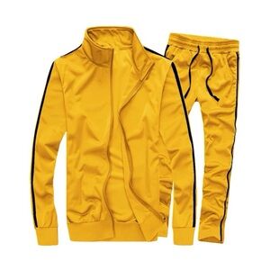 MACHLAB Men’s Activewear Full Zip Warm Tracksuit Set - Size: S